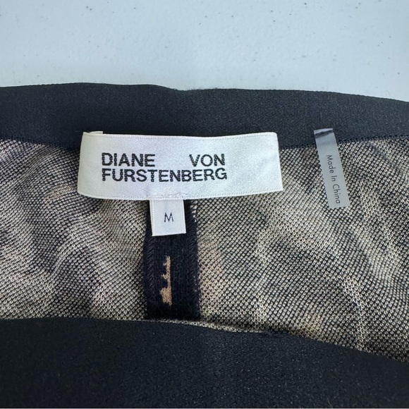Diane Von Furstenberg Animal Print Knit Cotton Midi Skirt - Picture 5 of 8